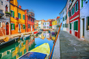 Colorful Houses in Burano, Venice, Italy