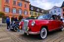 1957 Red Mercedes W105 in Ludwigsburg, Germany