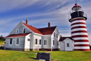 West Quoddy Head Lighthouse in Lubec, ME, USA
