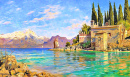 Spring at Punta San Vigilio at the Lake Garda