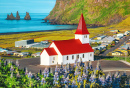 View of Reyniskirkja Church in Vik, Iceland