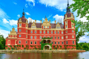 Muskau Castle in Spring, Germany