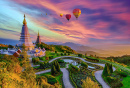 Colorful Hot Air Balloons over Chiang Mai