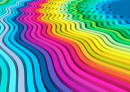 Abstract Bright Wavy Lines