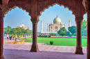 View of the Taj Mahal in Agra, India