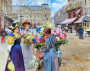 Flower Seller, Rue du Havre, Paris (1893)