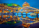 Fenghuang Ancient Town in Hunan Province, China