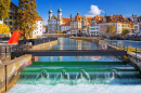 Spreuerbrücke Bridge in Lucerne, Switzerland