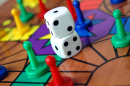Board Game Pawns and Dice
