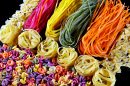 Colorful Italian Pasta Close-Up