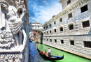 The Bridge of Sighs in Venice, Italy