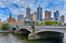 Princes Bridge over the Yarra River in Melbourne