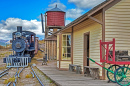 Historic Train Station in Sumpter, OR, USA
