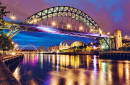 The Tyne Bridge at Night, England