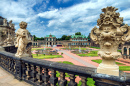 Famous Zwinger Palace in Dresden, Germany
