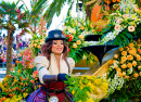 Battle of Flowers Carnival Procession in Nice