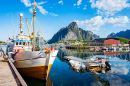 Port of Reine on the Island of Moskenesøya, Norway