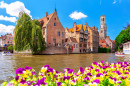 Quay of the Rosary in Bruges, Belgium