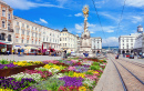 Holy Trinity Column in Linz, Austria