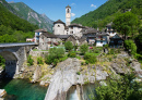 Alpine Village of Lavertezzo, Switzerland