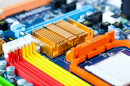 Computer Motherboard Closeup