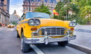 Vintage Yellow Cab in New York City, USA