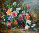 Still Life of Roses and Hydrangeas