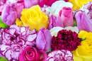 Spring Bouquet of Tulips and Roses