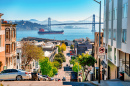 View of the Oakland Bay Bridge in San Francisco