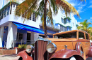 1932 Packard Classic Sedan in South Beach, Miami